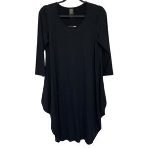 Pure Essence Urbanology Midi Dress 3/4 Sleeve Lagenlook Bamboo Rayon Canada